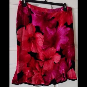 Grace Dane Lewis multicolor floral Size 16 Skirt
